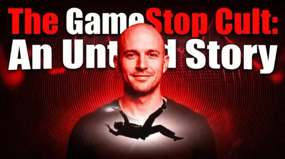 AI-generated thumbnail about the GameStop story, made with Thumbo