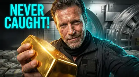 Cinematic AI-generated heist thumbnail, made with Thumbo