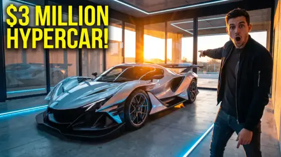 AI-generated hypercar thumbnail, made with Thumbo