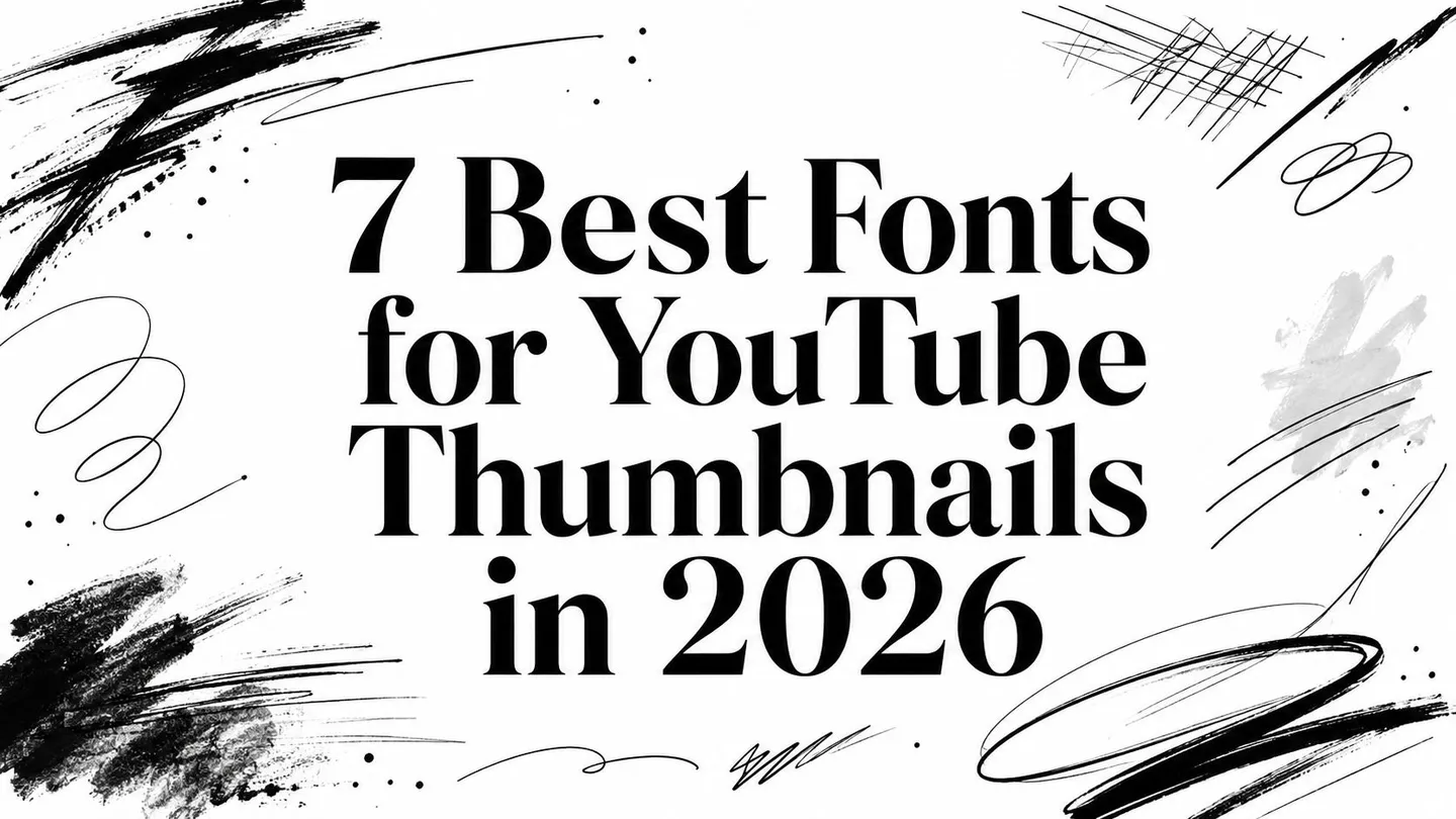 7 Best Fonts for YouTube Thumbnails in 2026