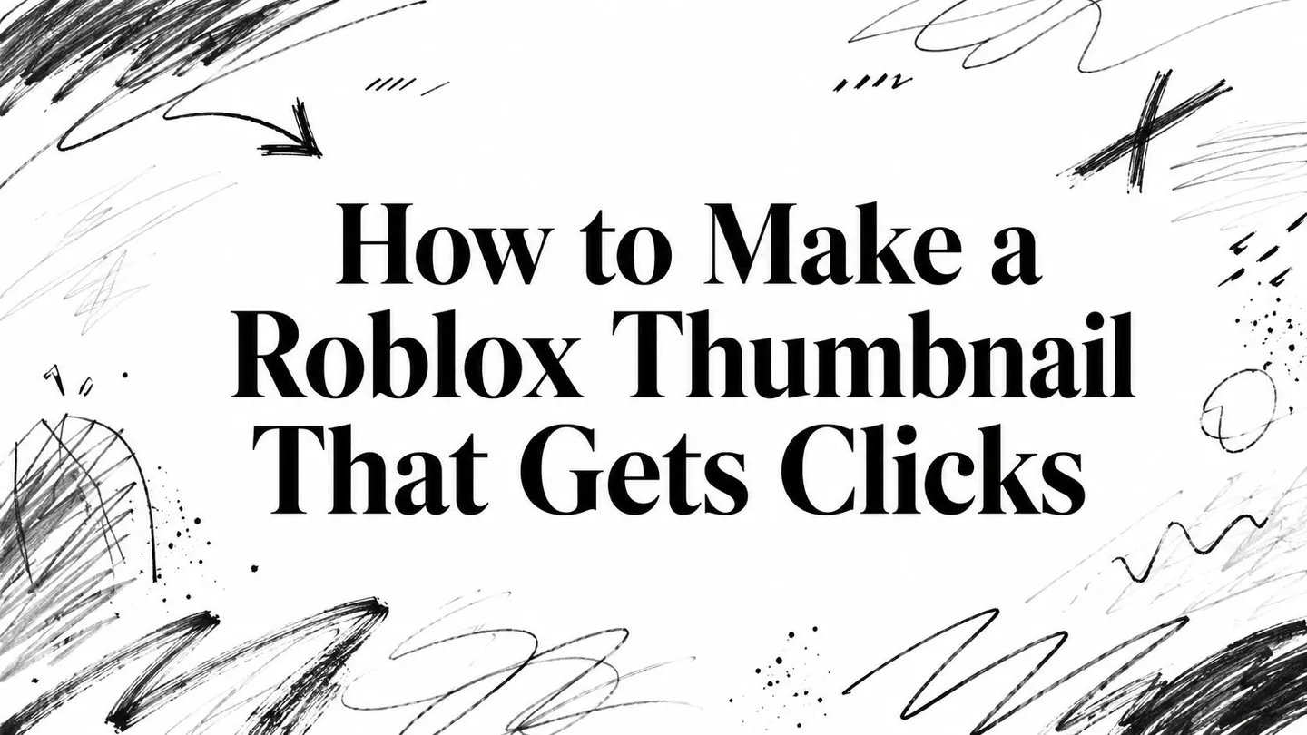 How to Make a Roblox Thumbnail That Gets Clicks