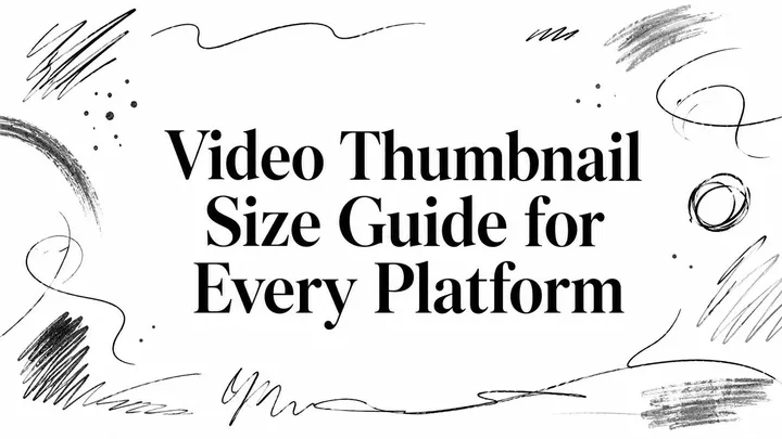 Video Thumbnail Size Guide for Every Platform