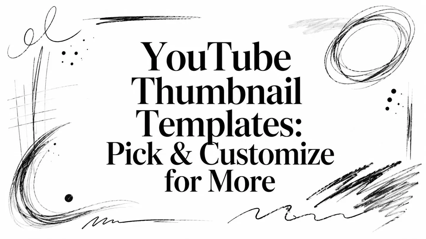 YouTube Thumbnail Templates: Pick & Customize for More
