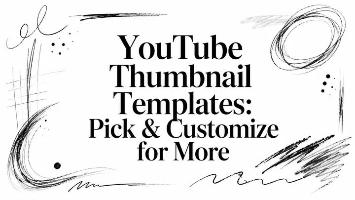 YouTube Thumbnail Templates: Pick & Customize for More
